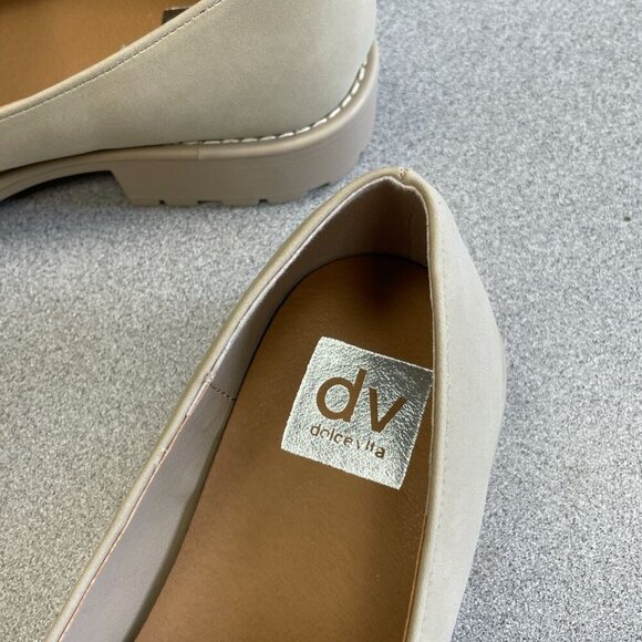 NEW Dv Dolce Vita Lug Loafer Women's Size 7.5 Dune Beige Slip-On - Picture 7 of 9